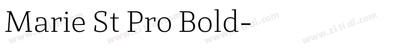 Marie St Pro Bold字体转换